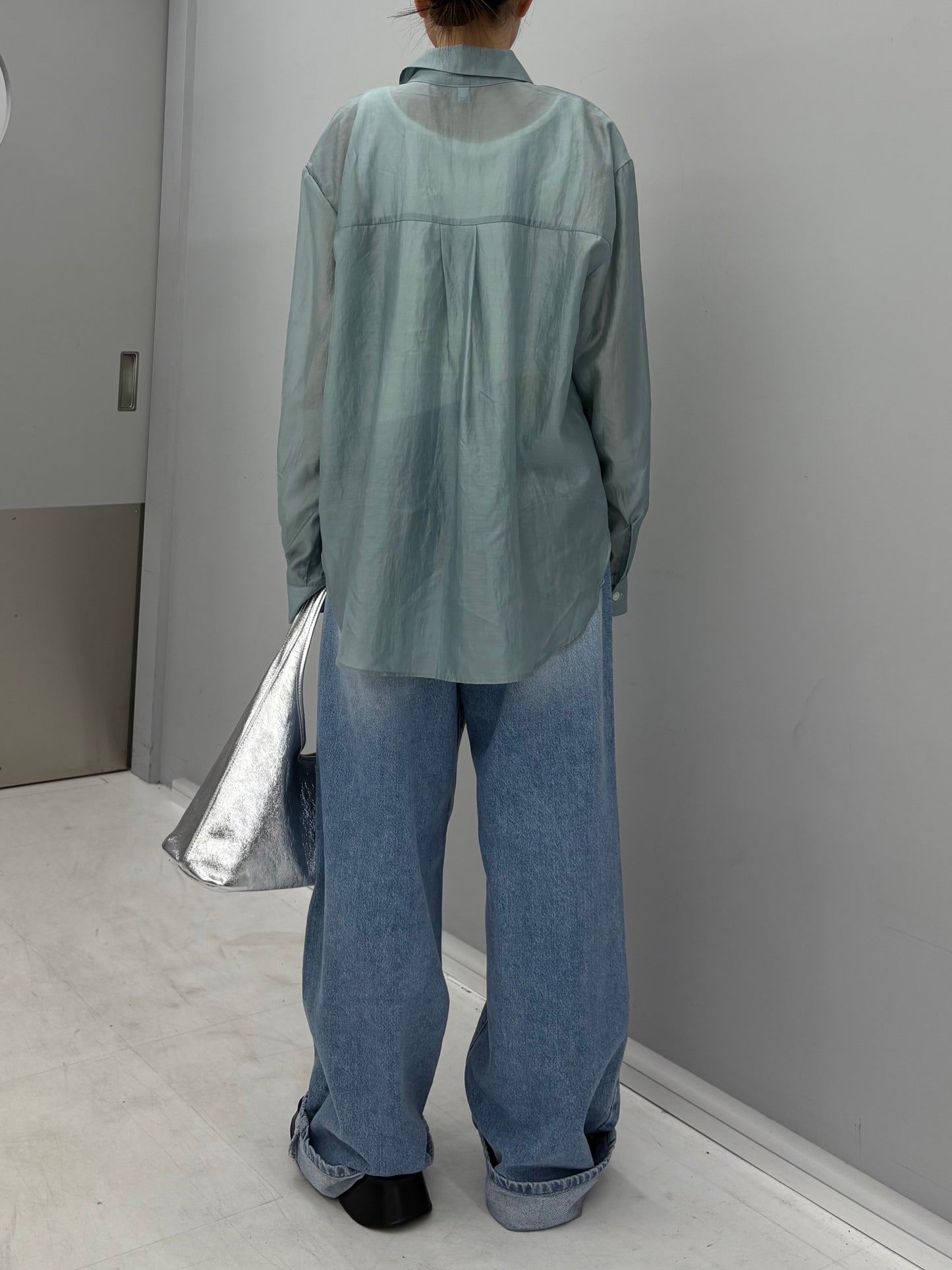 Tencel sheer shirt
