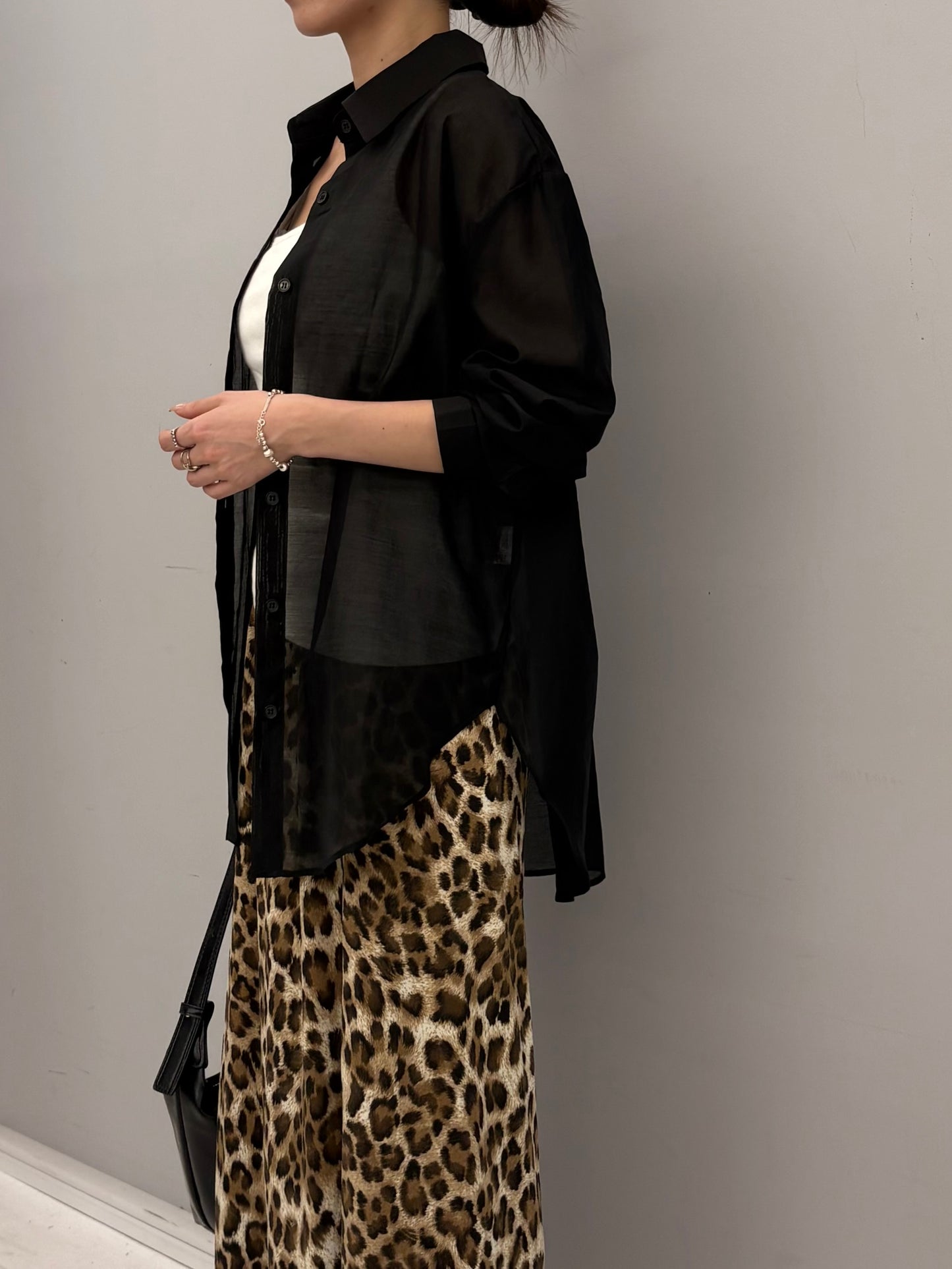 Leopard relax skirt