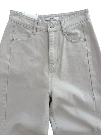 Pigment color wide denim