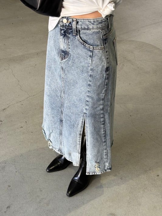 vintage denim long sk