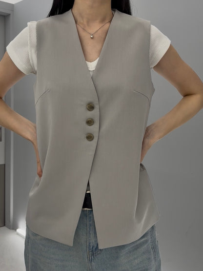 Basic long vest