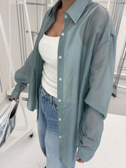 Tencel sheer shirt