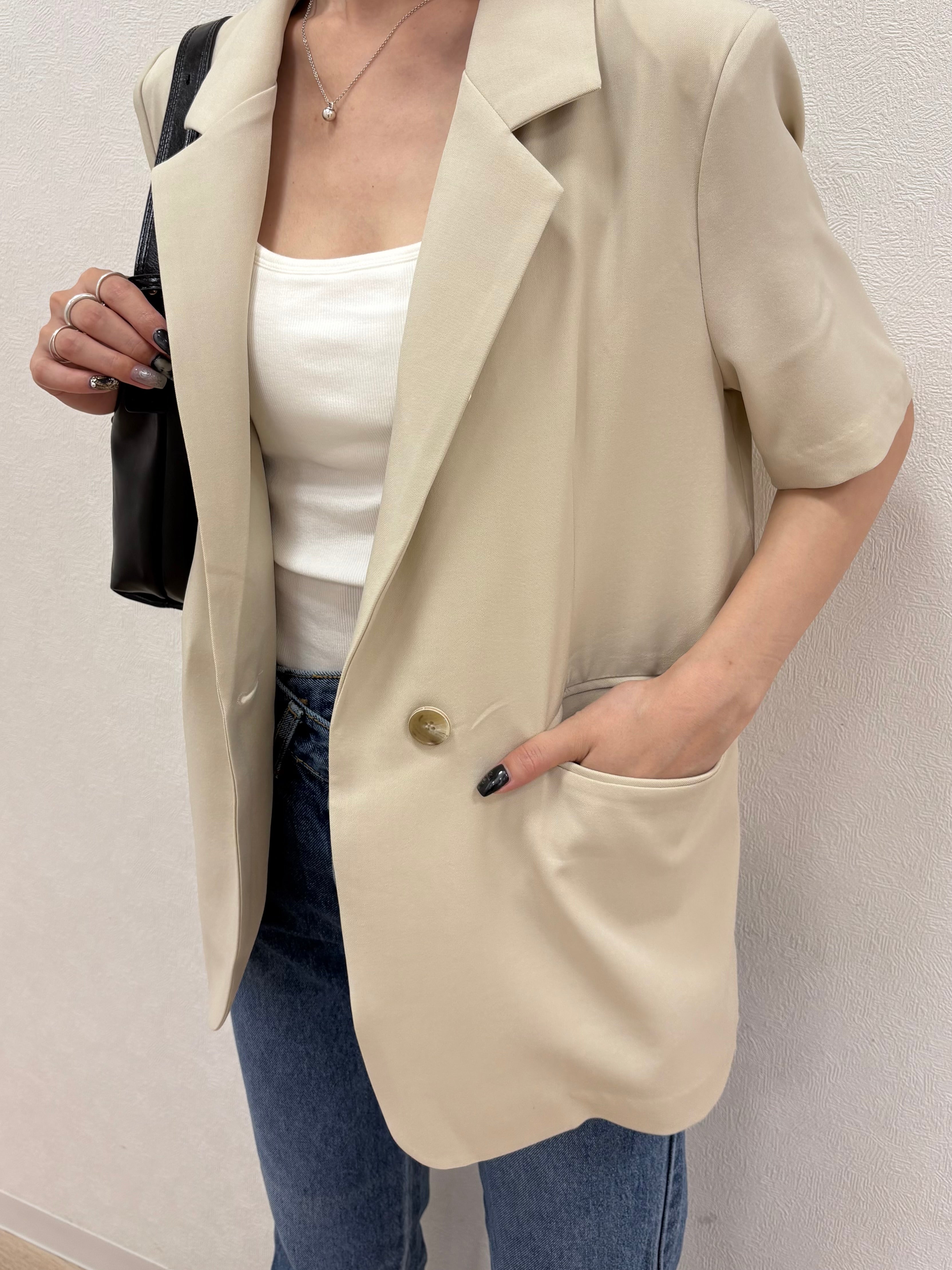 ★値下げ★LEONARD コットンジャケット/38サイズ セットアップ対応・洗える・撥水・防汚】コットンFITTYシャーク