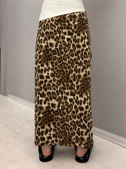 Leopard relax skirt