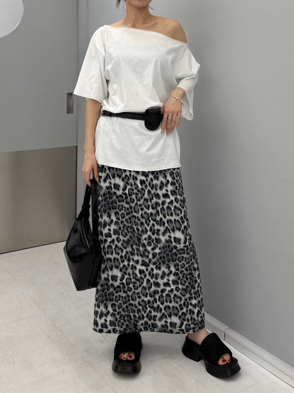 Leopard relax skirt
