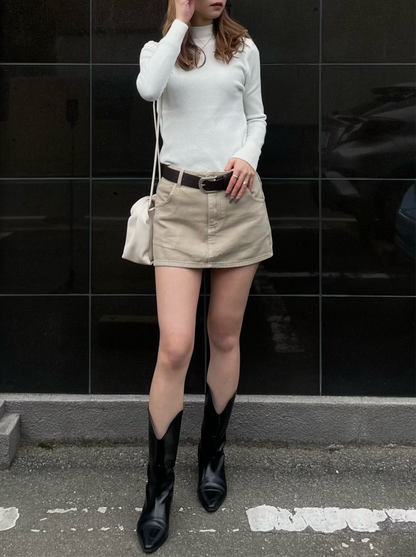 LOWRISE MINI SKIRT