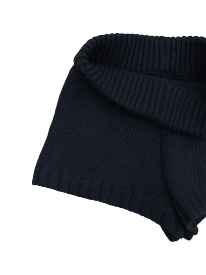 Wool knit short pants