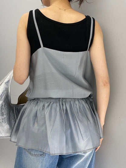 Seethrough layerd cami