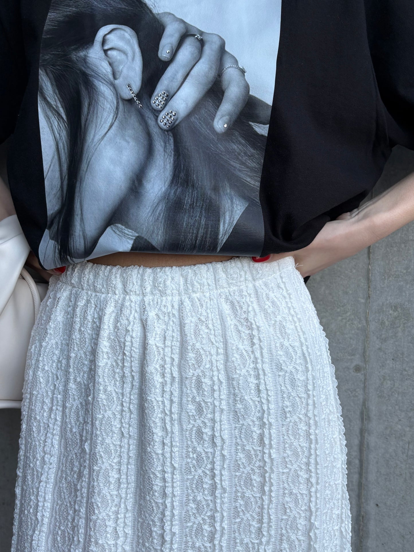 lace i line skirt
