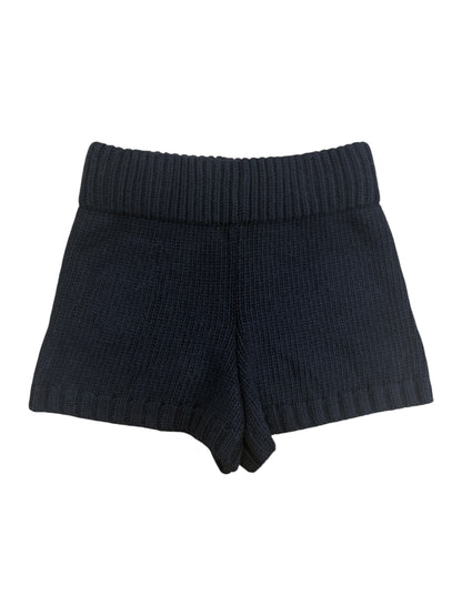 Wool knit short pants