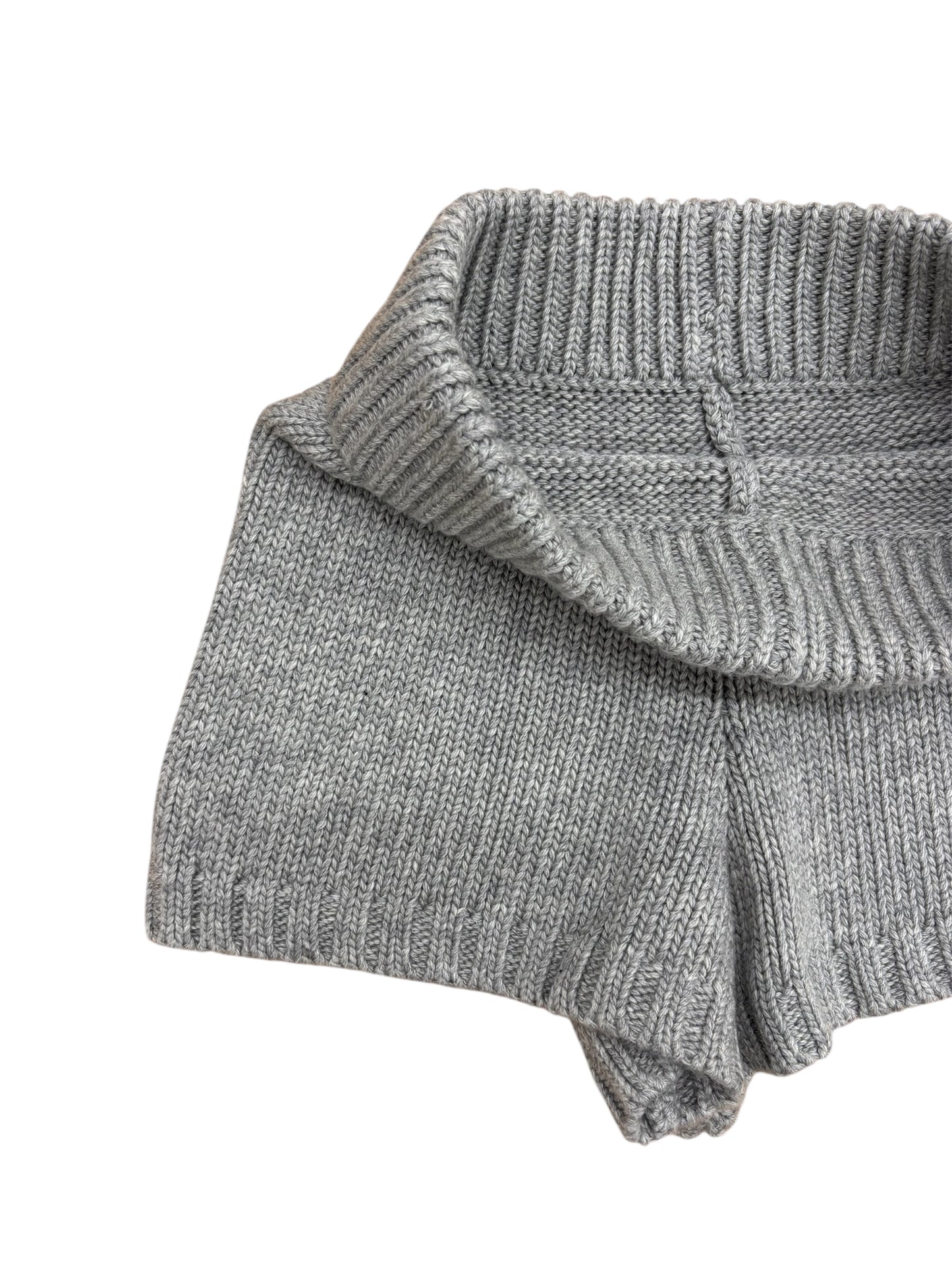 Wool knit short pants