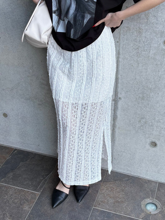 lace i line skirt