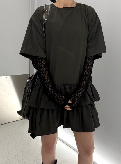 Ruffle shirt op