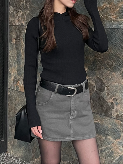 LOWRISE MINI SKIRT