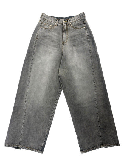 W pocket wide denim