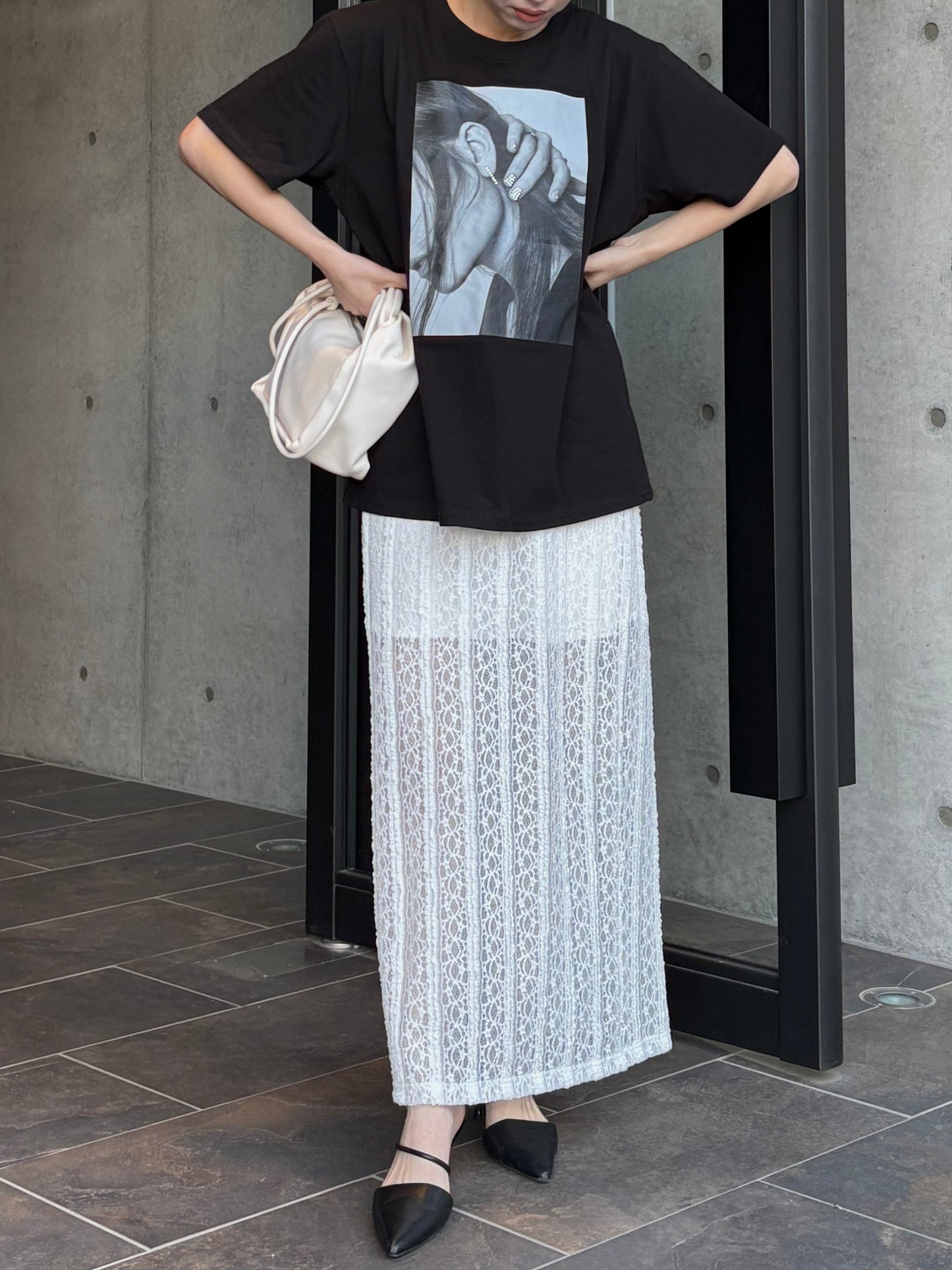 lace i line skirt