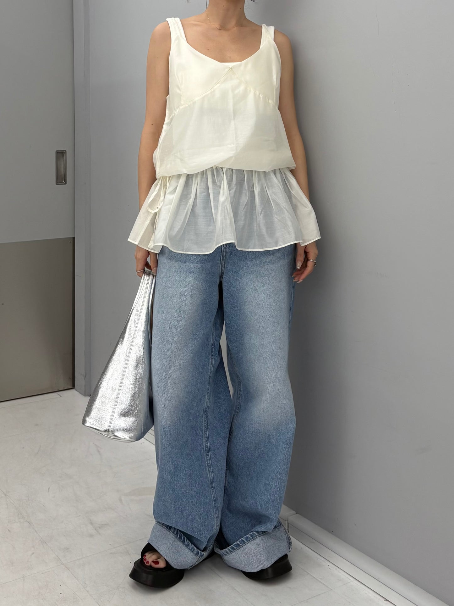 Seethrough layerd cami
