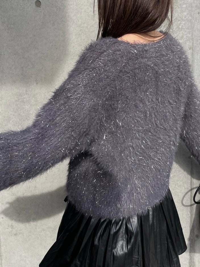 GLITTER SHAGGY KNIT