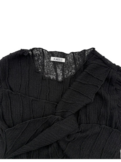 Sheer twist tops