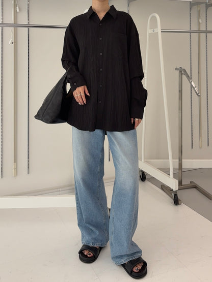 Over wrinkle shirt