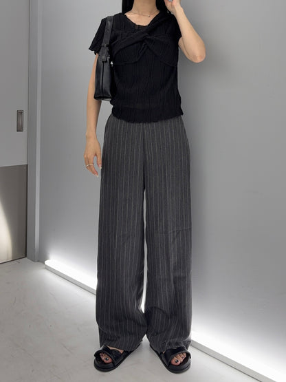 Sheer twist tops