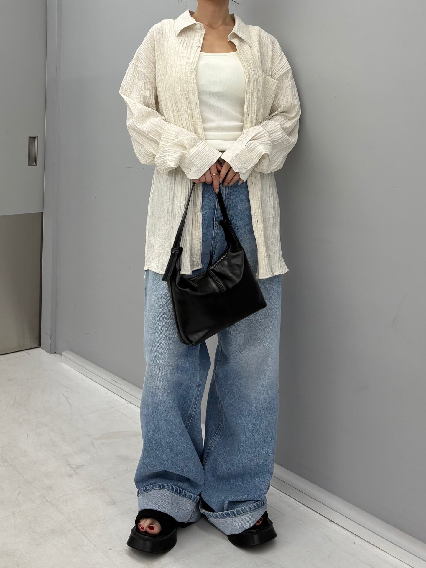 Over wrinkle shirt