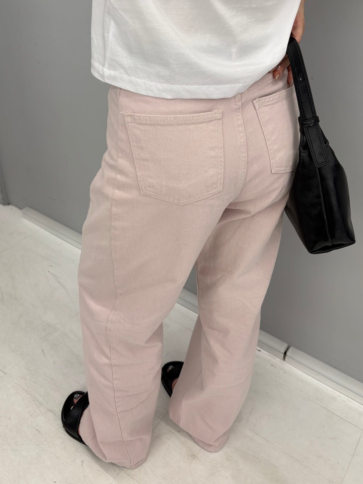 Pigment color wide denim
