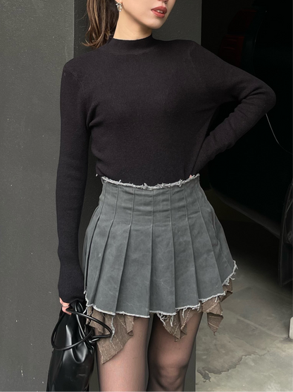 SIMPLE HIGH NECK KNIT