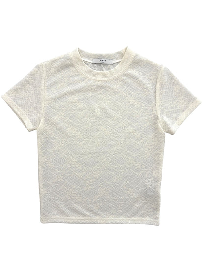 Lace sheer T-shirt
