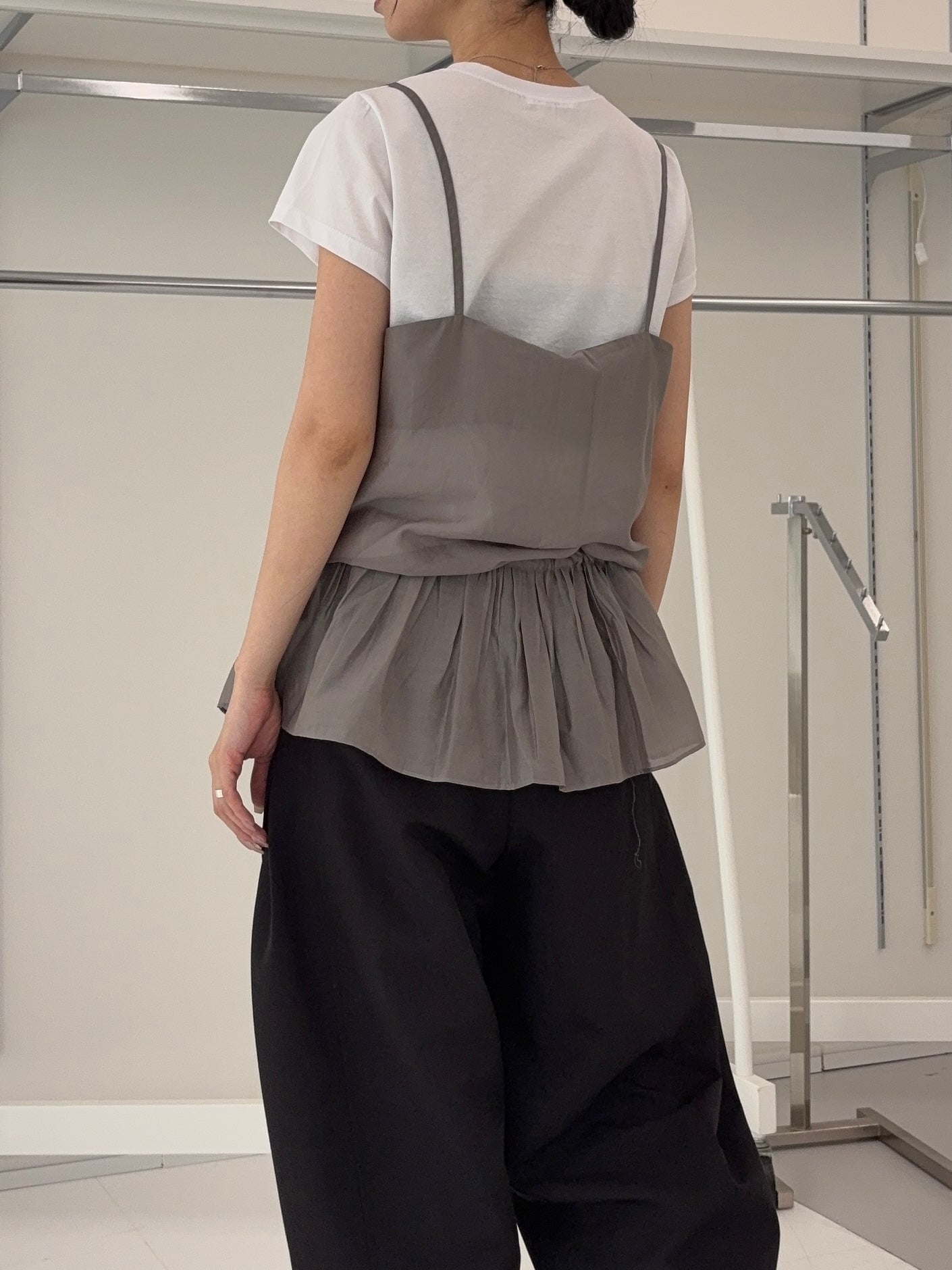 Seethrough layerd cami