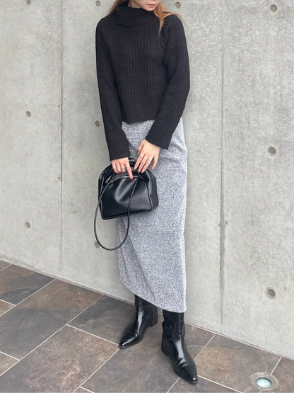 LOOSE TURTLE KNIT TOPS