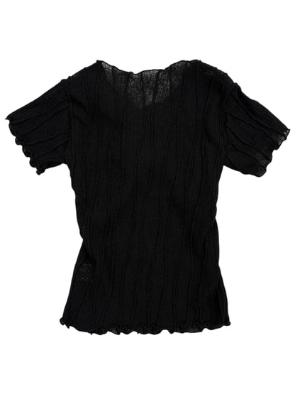Sheer twist tops