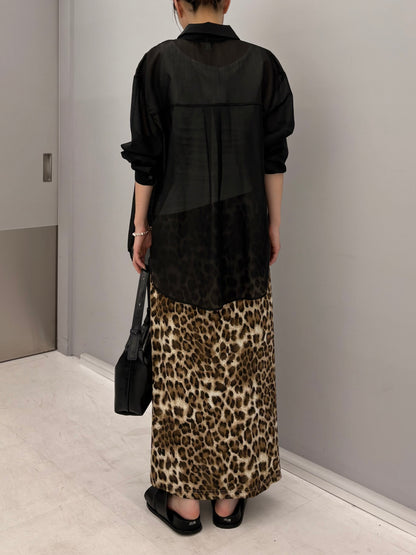 Tencel sheer shirt