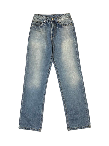 BACK CUT STRAIGHT JEANS