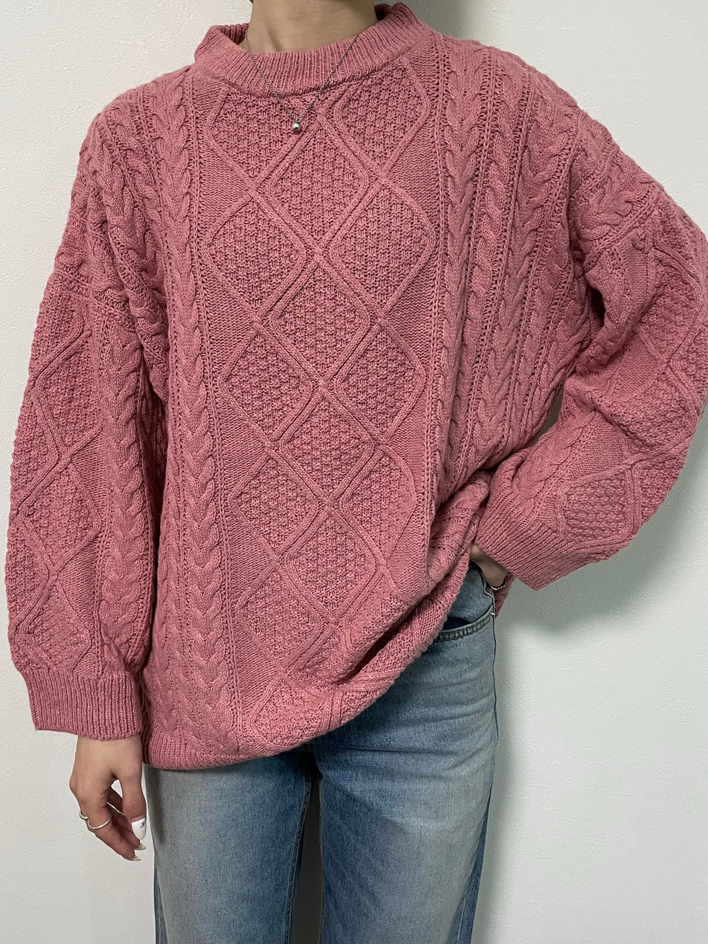 OVER CABLE KNIT