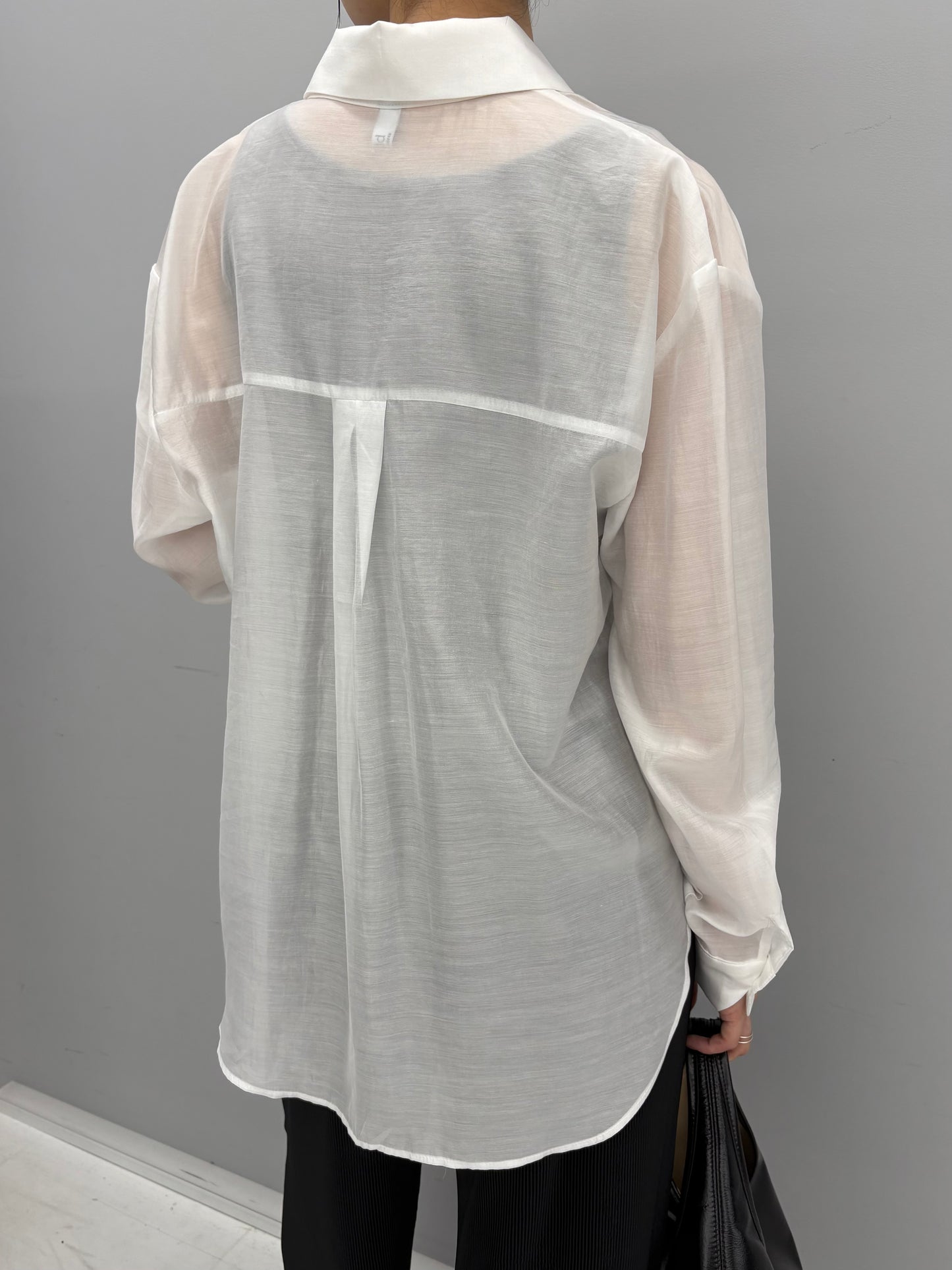 Tencel sheer shirt