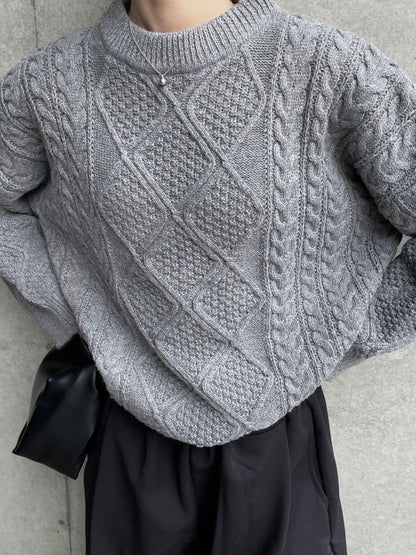 OVER CABLE KNIT