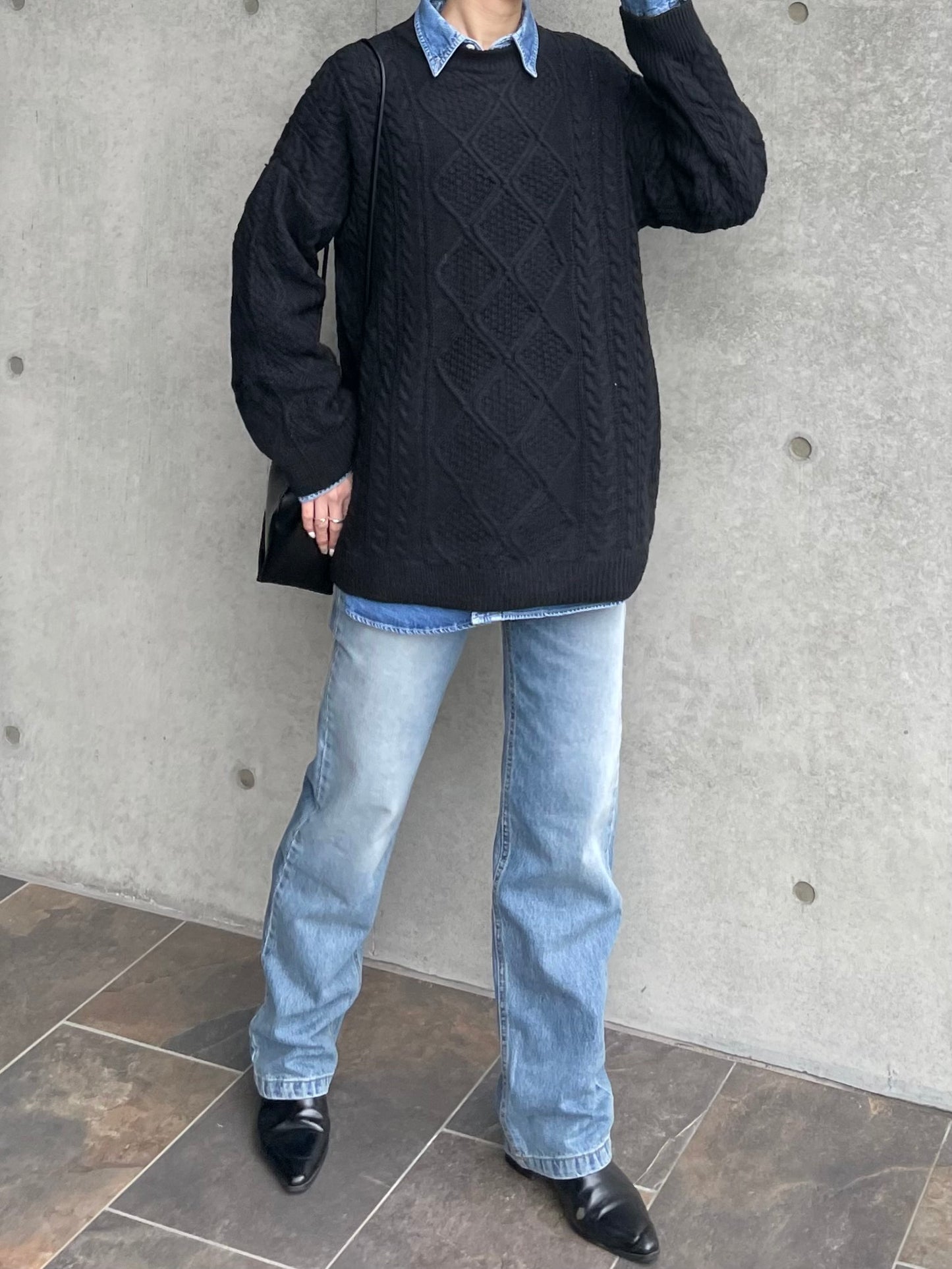 OVER CABLE KNIT