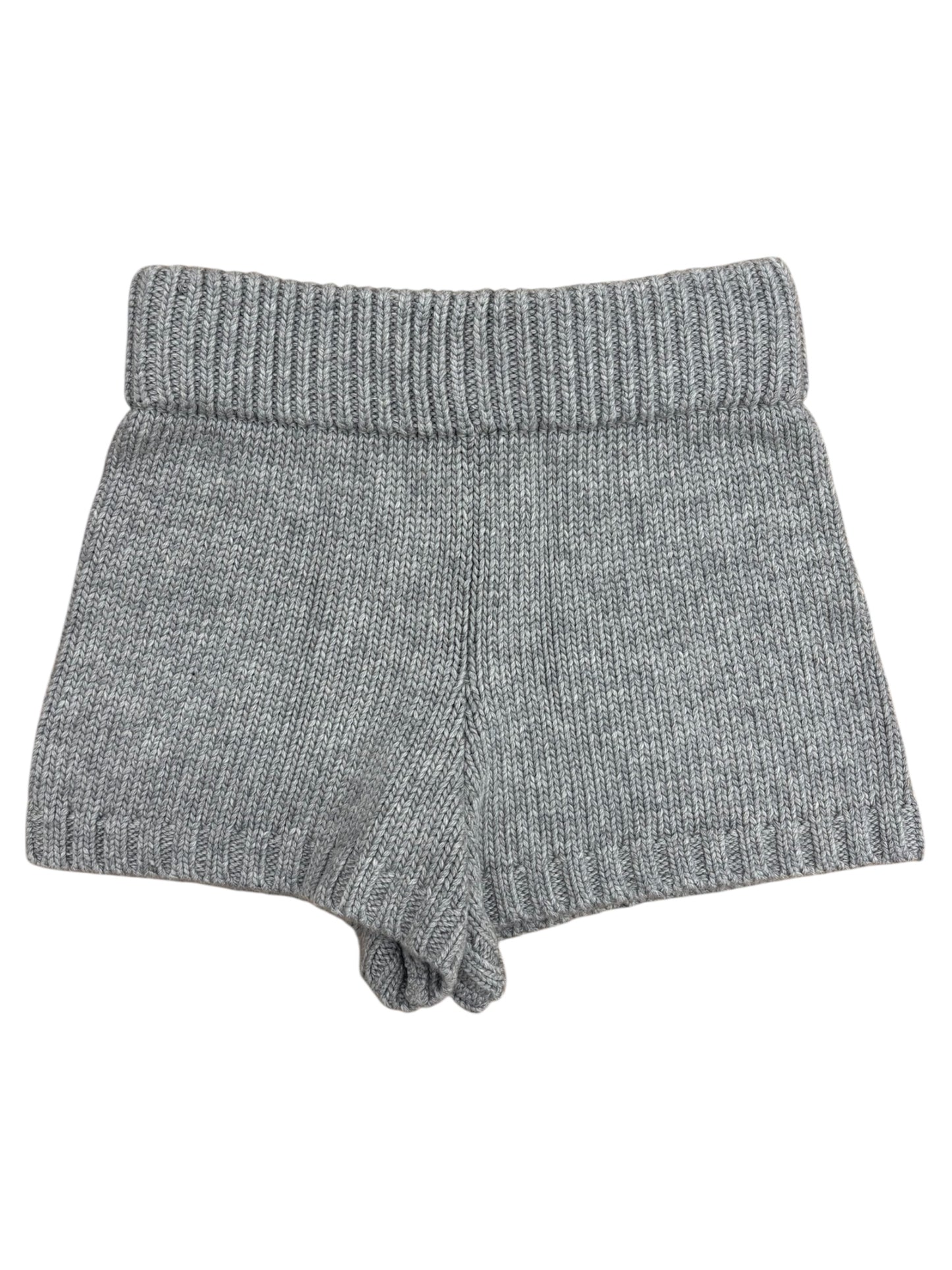 Wool knit short pants