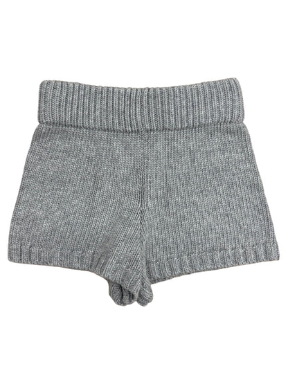 Wool knit short pants