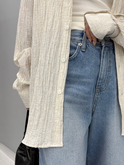 Over wrinkle shirt