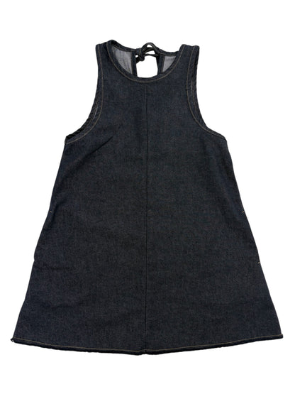 Ribbon denim mini op