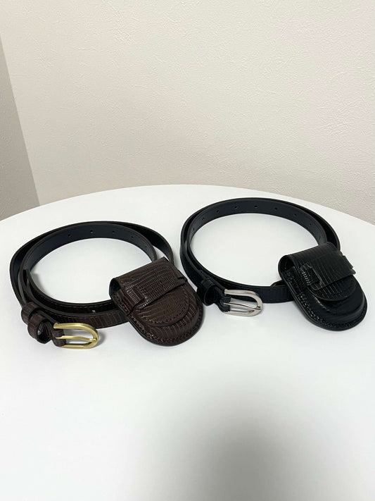 PORCH SET COW LEATHER BELT