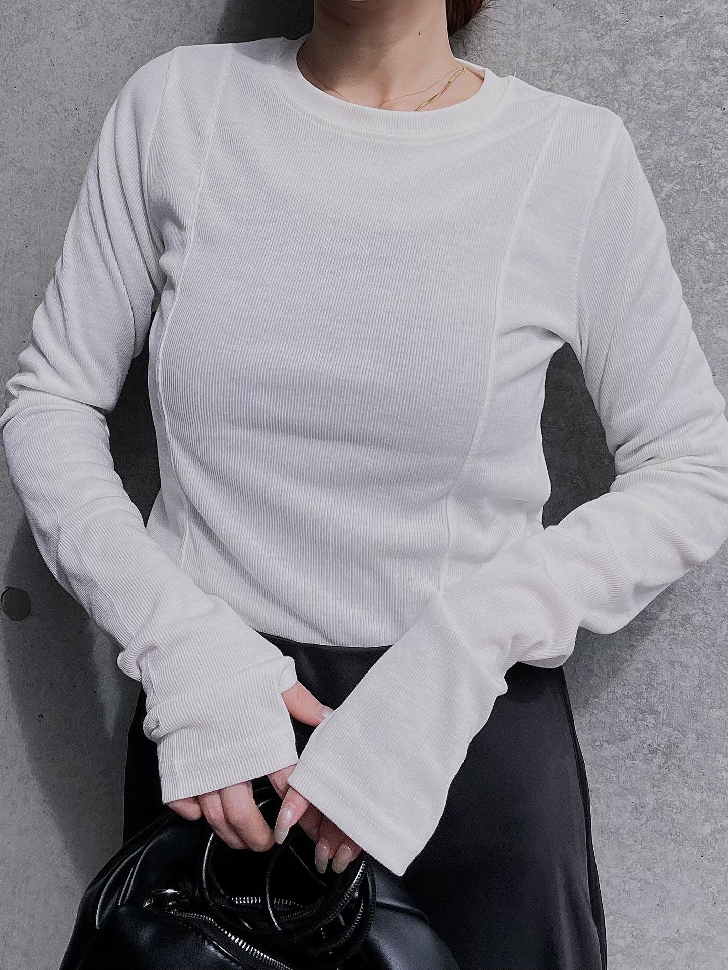THUMBHOLE RIB TOPS