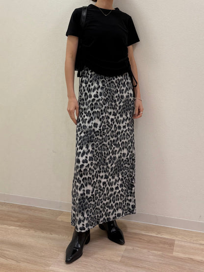 Leopard relax skirt