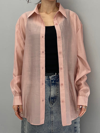 Tencel sheer shirt