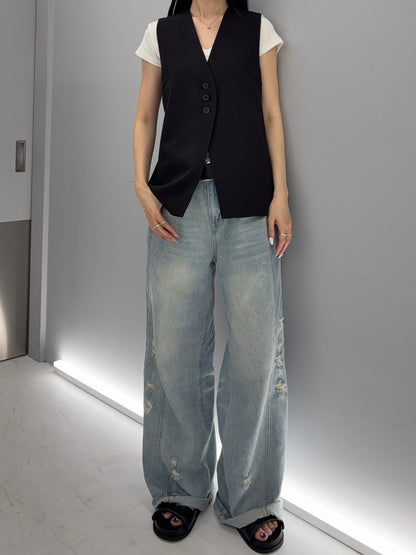 Basic long vest