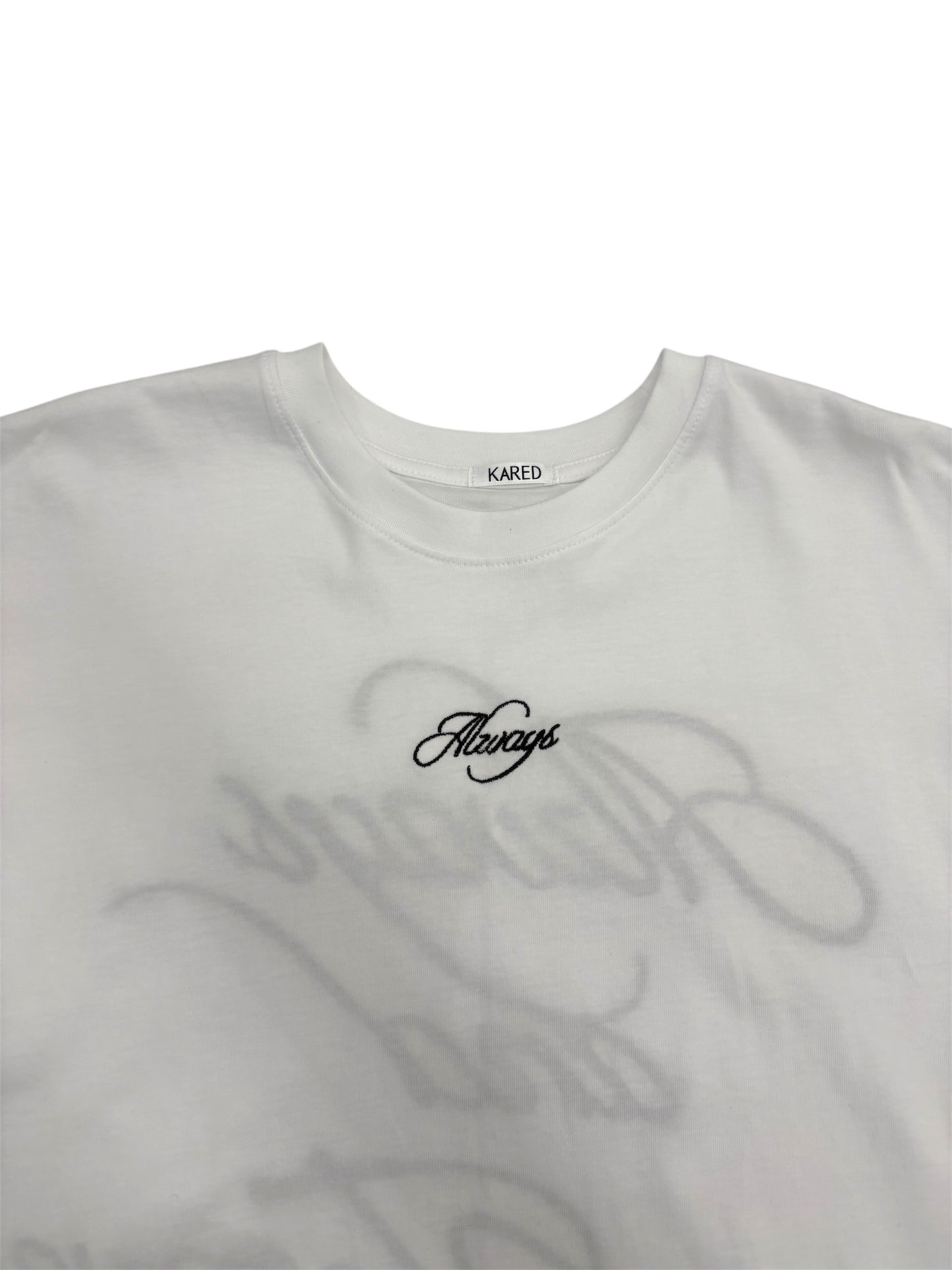 Back embroidery T-shirt