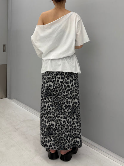 Leopard relax skirt