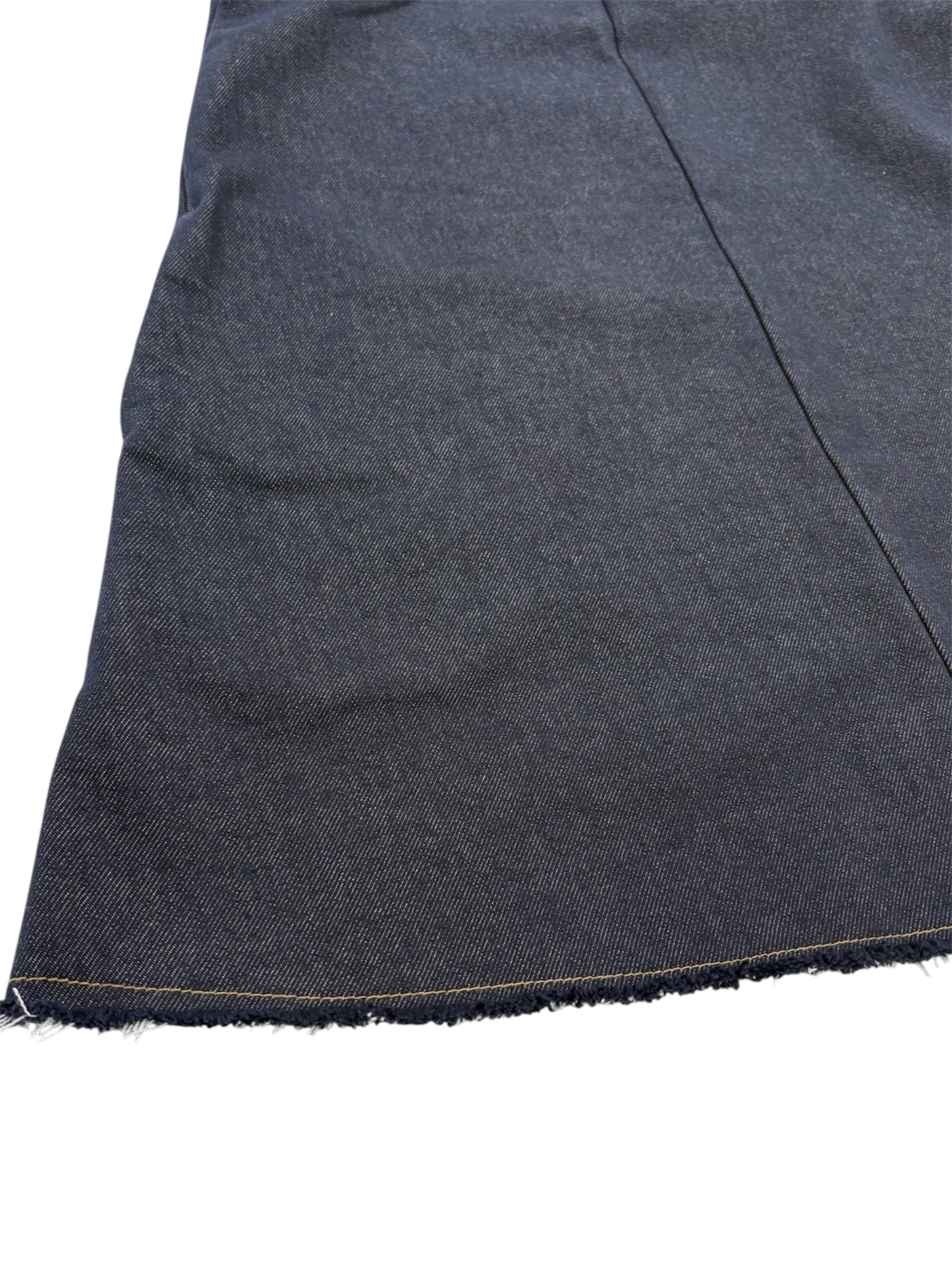 Ribbon denim mini op